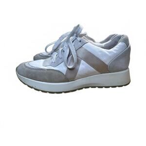 Munro Piper Tennis Sneaker Women’s Size 6 White Tan Athleisure Trainer Gorpcore